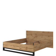 Łóżko 180 x 200 bez stelaża Dąb Wotan 24N0NG32 TYP-32 HALLE SYPIALNIA Podstawowe