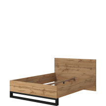 Łóżko 140 x 200 bez stelaża Dąb Wotan 24N0NG30 TYP-30 HALLE SYPIALNIA Podstawowe