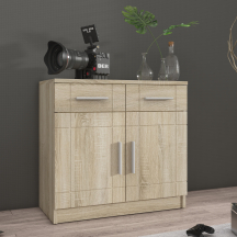 Komoda 2F2S Dąb Sonoma PARIS Podstawowe