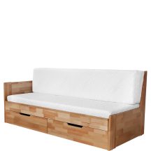 Łóżko rozkładane bukowe DUO B Lewe Podstawowe