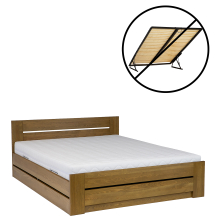 Łóżko drewniane bukowe bez stelaża 120 x 200 LK198 B BOX Podstawowe