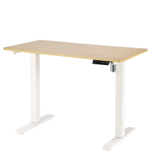 Biurko regulowane B-53 Dąb Złoty / Biały Podstawowe