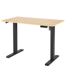 Biurko regulowane B-53 Dąb Złoty / Czarny Podstawowe