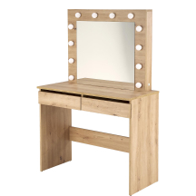 HOLLYWOOD dąb artisan Halmar Toaletka z lustrem i oświetleniem Podstawowe