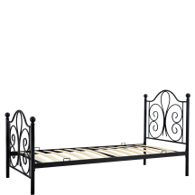 Łóżko czarne INTALA 90 Podstawowe