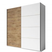 Szafa dwudrzwiowa 200 cm Biały / Dąb Beaufort 2493EA17 TYP-17 GALAXY Podstawowe
