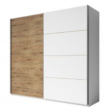 Szafa dwudrzwiowa 220 cm Biały / Dąb Beaufort 2493EA18 TYP-18 GALAXY Podstawowe