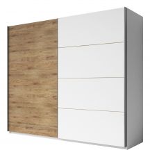 Szafa dwudrzwiowa 270 cm Biały / Dąb Beaufort 2493EA19 TYP-19 GALAXY Podstawowe