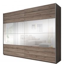 Szafa dwudrzwiowa z lustrem San Remo Ciemne 24M0EA59 TYP-59 GALAXY Podstawowe