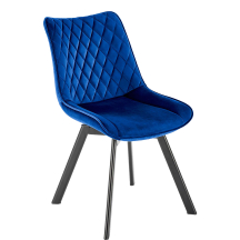 Krzesło metalowe K-520 Czarny / Granatowy Podstawowe