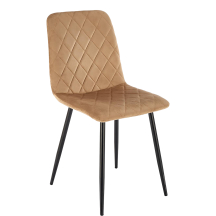 Krzesło metalowe K-525 Czarny / Beż Podstawowe