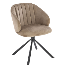 Krzesło metalowe K-533 Czarny / Cappuccino Podstawowe