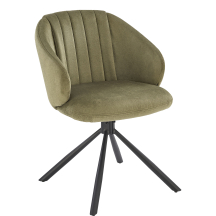 Krzesło metalowe K-533 Czarny / Oliwkowy Podstawowe