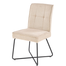 Krzesło metalowe K-534 Czarny / Beż Podstawowe