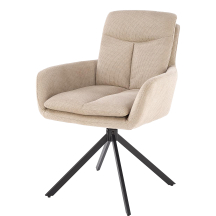 Krzesło metalowe K-536 Czarny / Beż Podstawowe