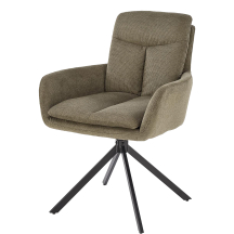 Krzesło metalowe K-536 Czarny / Oliwkowy Podstawowe