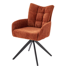 Krzesło metalowe K-540 Czarny / Cynamonowy Podstawowe