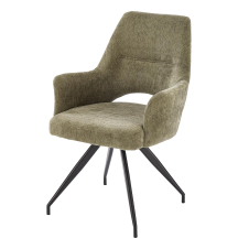 Krzesło metalowe K-542 Czarny / Oliwkowy Podstawowe