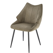 Krzesło metalowe K-543 Czarny / Oliwkowy Podstawowe