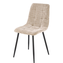 Krzesło metalowe K-547 Czarny / Beż Podstawowe