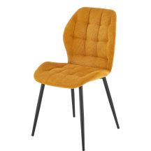Krzesło metalowe K-548 Czarny / Musztardowy Podstawowe
