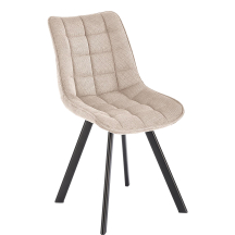 Krzesło metalowe K-549 Czarny / Beż Podstawowe