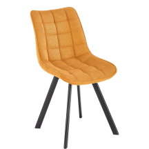 Krzesło metalowe K-549 Czarny / Musztardowy Podstawowe