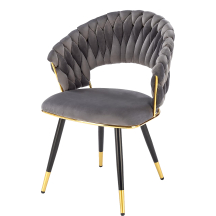 Krzesło metalowe K-551 Czarny / Złoty / Popiel Podstawowe