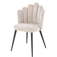 Krzesło metalowe K-552 Czarny / Beż Podstawowe