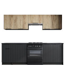 Zestaw mebli kuchennych 240 cm EMMA Podstawowe