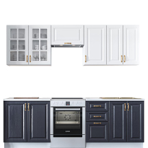 Zestaw mebli kuchennych 240 cm VIKTORIA Podstawowe