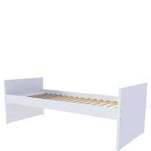 Łóżko górne 90 x 200 ze stelażem biały VERSO Podstawowe