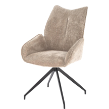 Krzesło metalowe K-553 Czarny / Beż Podstawowe