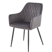 Krzesło metalowe K-558 Czarny / Popiel Podstawowe