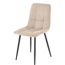 Krzesło metalowe K-560 Czarny / Beż Podstawowe