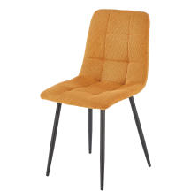 Krzesło metalowe K-560 Czarny / Musztardowy Podstawowe