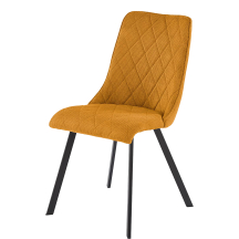 Krzesło metalowe K-561 Czarny / Musztardowy Podstawowe