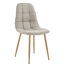 Krzesło metalowe K-316 Dąb Miodowy / Beż Podstawowe