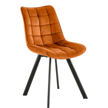 Krzesło metalowe K-332 Cynamonowy Podstawowe