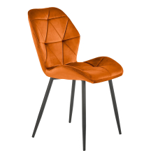 Krzesło metalowe K-453 Czarny / Cynamonowy Podstawowe