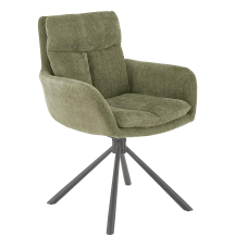 Krzesło metalowe K-495 Czarny / Oliwkowy Podstawowe