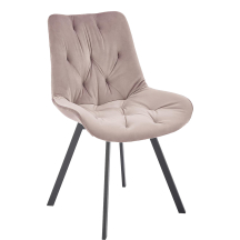 Krzesło metalowe K-519 Czarny / Beż Podstawowe