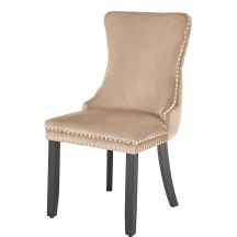 Krzesło drewniane ALDA Czarny / Beż Podstawowe