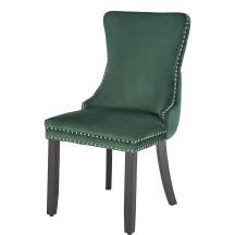 Krzesło drewniane ALDA Czarny / Ciemny Zielony Podstawowe