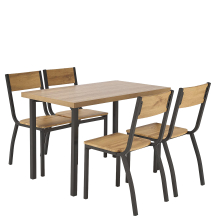 Zestaw stół i 4 krzesła MILTON Podstawowe