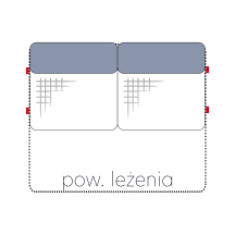 Element środkowy z funkcją spania 2,5F SANTOS Szkic (1)