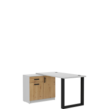 Biurko z komodą 130 Dąb Artisan/Jasny Szary MALTA DĄB ARTISAN / JASNY SZARY Podstawowe