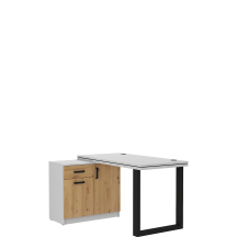 Biurko z komodą 140 Dąb Artisan/Jasny Szary MALTA DĄB ARTISAN / JASNY SZARY Podstawowe