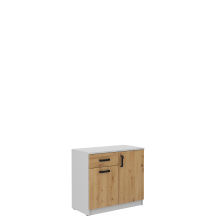 Komoda 820 Dąb Artisan/Jasny Szary MALTA DĄB ARTISAN / JASNY SZARY Podstawowe