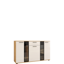 Komoda WHAR20 Biały / Dąb Artisan SALSA Podstawowe